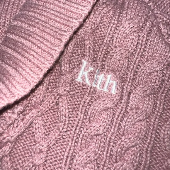 Kith Pink Cable Knit Girl’s Sweater - Picture 4 of 9